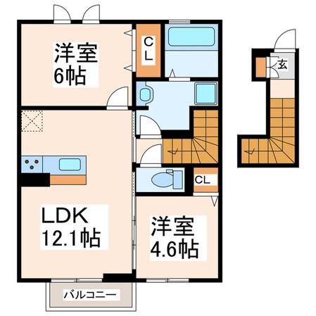 D-ROOM南高江の物件間取画像